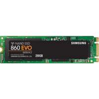 Накопитель SSD M.2 2280 Samsung MZ-N6E250BW 860 EVO 250GB V-NAND 3bit MLC SATA 6Gb/s 550/520MB/s 97K/88K IOPS MTBF 1.5M RTL