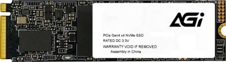 Накопитель SSD M.2 2280 AGI AGI2T0G43AI818 2TB PCIe 4.0 x4 5200/4700MB/s MTBF 1.6M TBW 1200