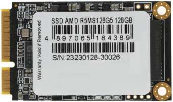 Накопитель SSD mSATA AMD R5MS128G5 Radeon R5 128GB SATA 6Gb/s 3D TLC 554/458MB/s IOPS 80K/72K