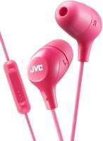 Наушники JVC HA-FX38M-P-E Marshmallow внутриканальные, проводные, встроенный микрофон, ПДУ, розовые