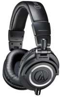 Наушники мониторные Audio-Technica ATH-M50X black, закрытые, 15-28000Гц, 1600мВт, 38Ом, 99дБ