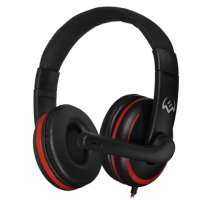 Наушники с микрофоном Sven AP-G007MV SV-020835 черный/красный 1.8м накладные оголовье )