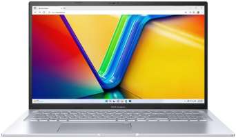 Ноутбук ASUS Vivobook 17X M3704YA-AU159 AMD Ryzen 5 7430U 2300 MHz/16GB/1024GB SSD/Без ОС Silver (90NB1191-M008F0)