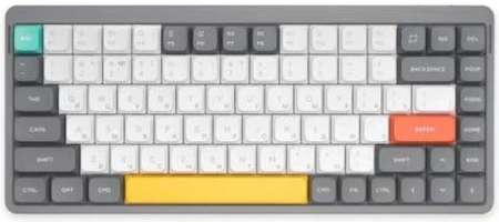 Nuphy Клавиатура Wireless AIR75v2 QMK, Lunar Gray, RGB, Hot Swap, Aloe Switch
