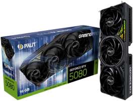 Palit PCI-E GeForce RTX 5080 GAMING PRO (NE75080019T2-GB2031A) 16GB 2617/30000MHz HDMI 3*DP