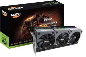 PCI-E Inno3D GeForce RTX 4080 SUPER X3 OC (N408S3-166XX-187049N) 16GB GDDR6X 256bit 5nm 2295/23000MHz 3xDP HDMI