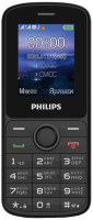 Мобильный телефон Philips Xenium E2101 черный, моноблок 2Sim 1.77" 128x160 Thread-X GSM900/1800 MP3 FM microSD max32Gb