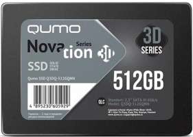 Qumo Накопитель SSD 2.5'' Q3DQ-512GQNN 512GB, 530/500MB/s, TBW 238, MTBF 2M