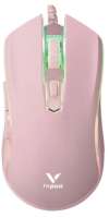 Rapoo Мышь V25S-PINK игровая проводная, розовая