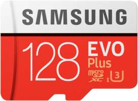 Samsung EVO Plus 128Gb Class10 UHS-I с адаптером Red/White (MB-MC128HA/RU)