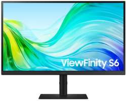 Samsung Монитор 27" ViewFinity S6 S61B S27F610EAI 2560x1440 LED, 16:9, IPS, 300cd, 1000:1, 5ms, 178/178, DP, 2*HDMI, 100Hz, Tilt, HAS, Pivot, Swivel