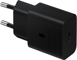 Samsung USB Type-C + дата-кабель Type-C с функцией быстрой зарядки 15W Black (EP-T1510XBEGRU)