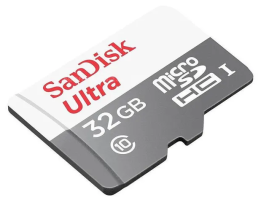 SanDisk Ultra 32 GB Class 10 UHS-1 Черно-белая (SDSQUNR-032G-GN3MN)