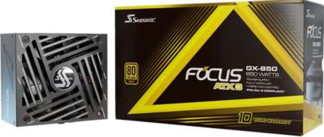SeaSonic Блок питания ATX Focus GX-850 850W, 80+ gold, 135mm fan, full modular, RTL
