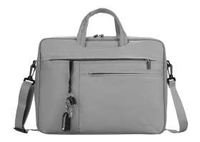 Сумка для ноутбука Lamark L237 Light Grey 17.3", полиэстер, светло-серая