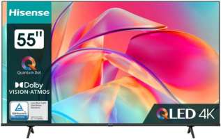 Телевизор Hisense 55E7KQ черный, 4k UHD, DVB-T, DVB-T2, DVB-C, DVB-S, DVB-S2, WiFi, SMART TV