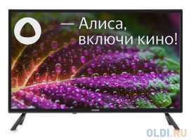 Телевизор LED Digma 32&quot; DM-LED32SBB31 Яндекс.ТВ черный HD 60Hz DVB-T DVB-T2 DVB-C DVB-S DVB-S2 USB WiFi Smart TV