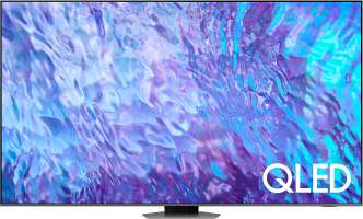 Телевизор Samsung QE98Q80CAUXRU Series 8 серебристый 4K Ultra HD 100Hz DVB-T2 DVB-C DVB-S2 USB WiFi Smart TV