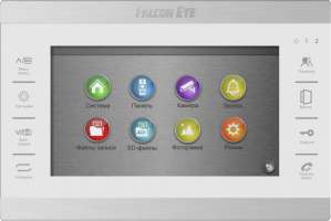 Видеодомофон Falcon Eye FE-70 ATLAS HD цветной 7" TFT LCD; сенсорные кнопки; 4-х проводной, подключение: до 2-х вызывных панелей и до 2-х видеокамер;