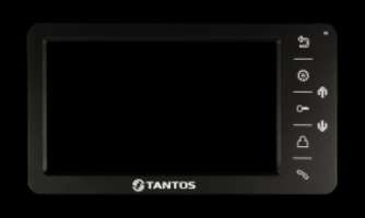 Видеодомофон Tantos Amelie (Black) - 4 цветной аналоговый 7" handfree, встроенный коммутатор на 4 вызывные панели (Панель1)