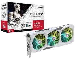 PCI-E ASRock Radeon RX 7600 XT Steel Legend OC (RX7600XT SL 16GO) 16GB GDDR6 128bit 6nm 2029/18000MHz HDMI/3*DP RTL