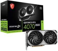 PCI-E MSI GeForce RTX 4070 SUPER (RTX 4070 SUPER 12G VENTUS 2X OC) 12GB GDDR6X 192bit 5nm 1980/21000MHz HDMI/3*DP Ret