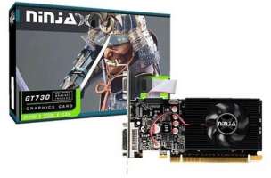 Видеокарта PCI-E Sinotex GeForce GT 730 Ninja (NF73NP013F) 1GB GDDR3 128bit 700/1600MHz 40nm HDMI/VGA/DVI RTL