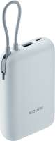 Xiaomi Аккумулятор внешний power bank BHR9073GL 10000mAh (Integrated Cable) Ice Blue GL