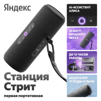 Яндекс Станция Стрит с Алисой Черная