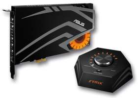 Звуковая карта PCI-E ASUS STRIX RAID PRO WOWGAMEBUNDLE Audio Processor - C-Media USB2.0 6632AX High-Definition Sound Processor 8-channel 116dB/24bit/1