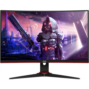 AOC 23.6&quot; Gaming C24G2AE-BK черный/красный VA LED 1ms 16:9 HDMI M/M матовая 250cd 178гр/178гр 1920x1080 VGA DP FHD 3.84кг