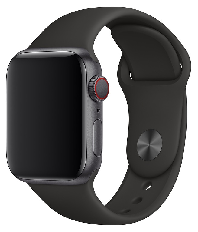 Everstone ES-AWBS-203 Apple Watch 42/44мм силиконовый Black