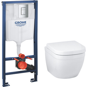 Grohe Euro Ceramic с инсталляцией, сиденье микролифт (39206000, 38772001, 39330001)