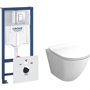 Grossman GR-4411 Grohe Rapid SL тонкий микролифт, белый, клавиша хром