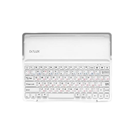 Клавиатура Bluetooth Delux iStation Keyboard белая, док-станция compatible: iPad/iPad/iPhone4, 5 MM