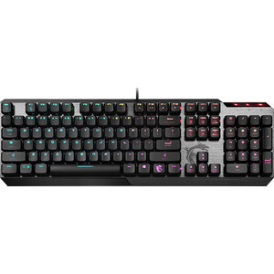 Клавиатура MSI VIGOR GK50 LOW PROFILE S11-04RU225-GA7 механическая черный USB Multimedia for gamer LED (подставка для запястий) 1391850