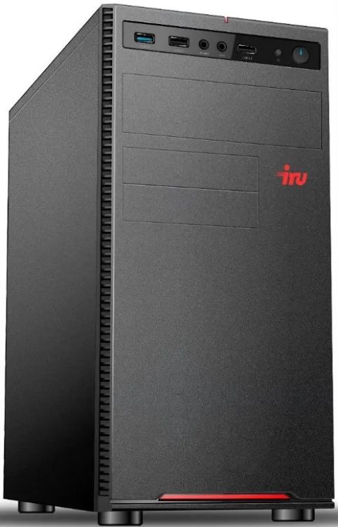 Компьютер iRu Home 310H6SE MT 1994638 i3 12100/8GB/256GB SSD/UHD graphics 730/GbitEth/noOS/400W/черный