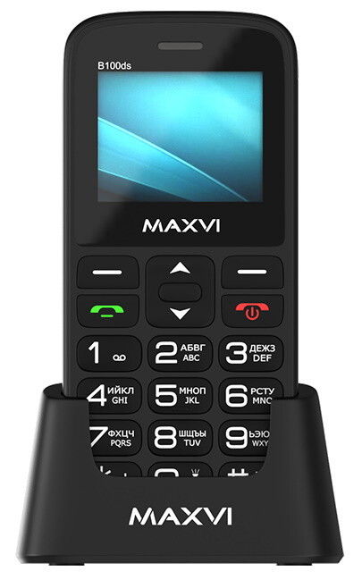 Телефон Maxvi B100ds black