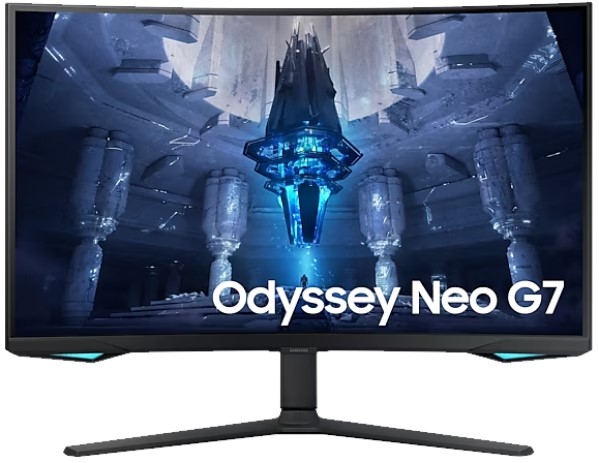 Монитор 32" Samsung Odyssey Neo G7 LS32BG752NIXCI 4K 3840x2160 VA LED 16:9 HDMI HAS Piv 350cd 178гр/178гр FreeSync Premium Pro DP USB