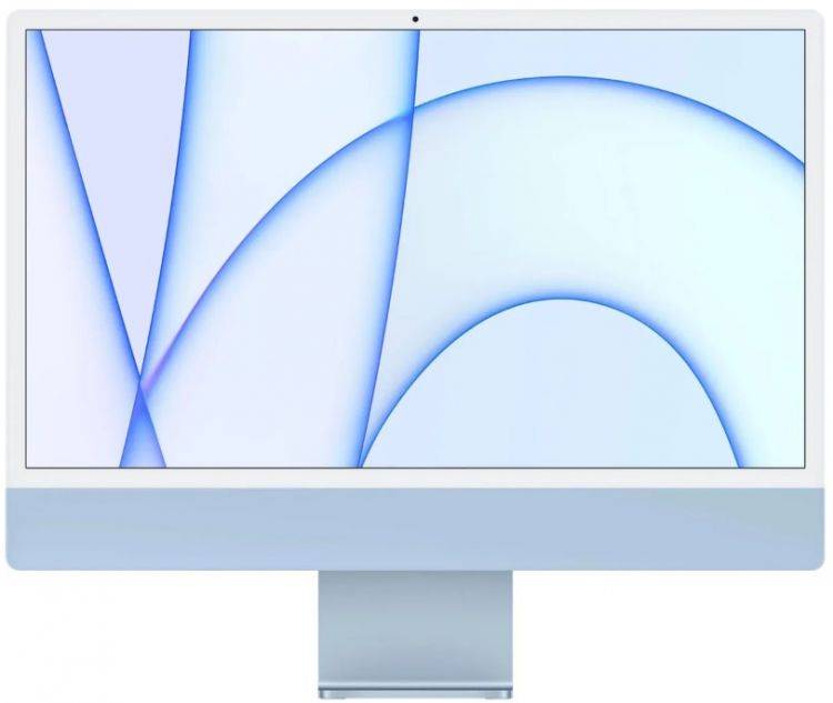 Моноблок 24'' Apple Imac 24 (2023) (MQRQ3LL/A) with Retina 4.5K display: M3 chip with 8‑core CPU and 10‑core GPU, 8GB, 256GB SSD - Blue