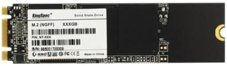 Накопитель SSD M.2 2280 KINGSPEC NT-128 128GB SATA 6Gb/s 3D MLC 500/480MB/s MTBF 1M