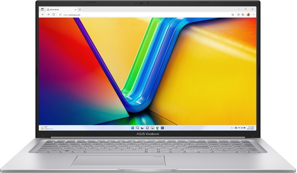 Ноутбук ASUS VivoBook 17 X1704VA Core 5 120U 16Gb SSD 512Gb No OS Серебристый (90NB13X1-M000F0)