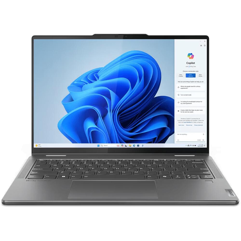 Ноутбук Lenovo Yoga 7 2-in-1 14AHP9 Ryzen 5 8640HS(3.5Ghz)/16384Mb/512SSDGb/noOS grey (83DK006MRK)