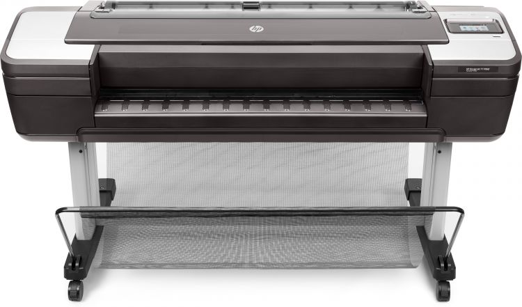 Плоттер HP Designjet T1700dr W6B56A A0, 128Гб (виртуальная), HDD500Гб, USB, LAN, stand,sheet feed, 2 rollfeed, autocutter