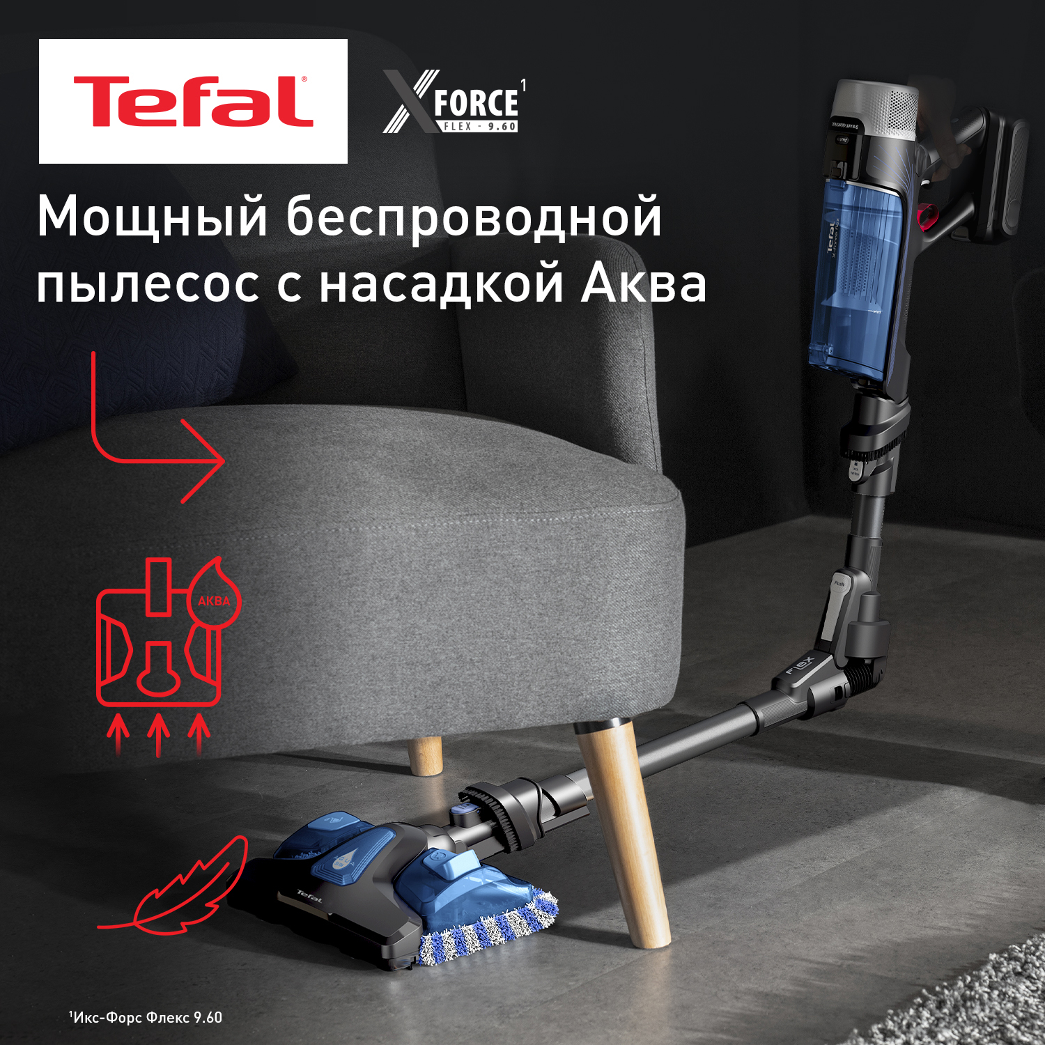 Пылесос Tefal TY20C7WO черный