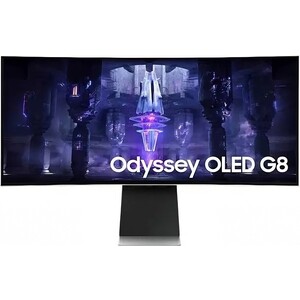 Samsung 34&quot; Odyssey G8 S34BG850SI серебристый IPS LED 1ms 21:9 M/M полуматовая HAS Piv 1000:1 250cd 178гр/178гр 3440x1440 LS34BG850SIXCI