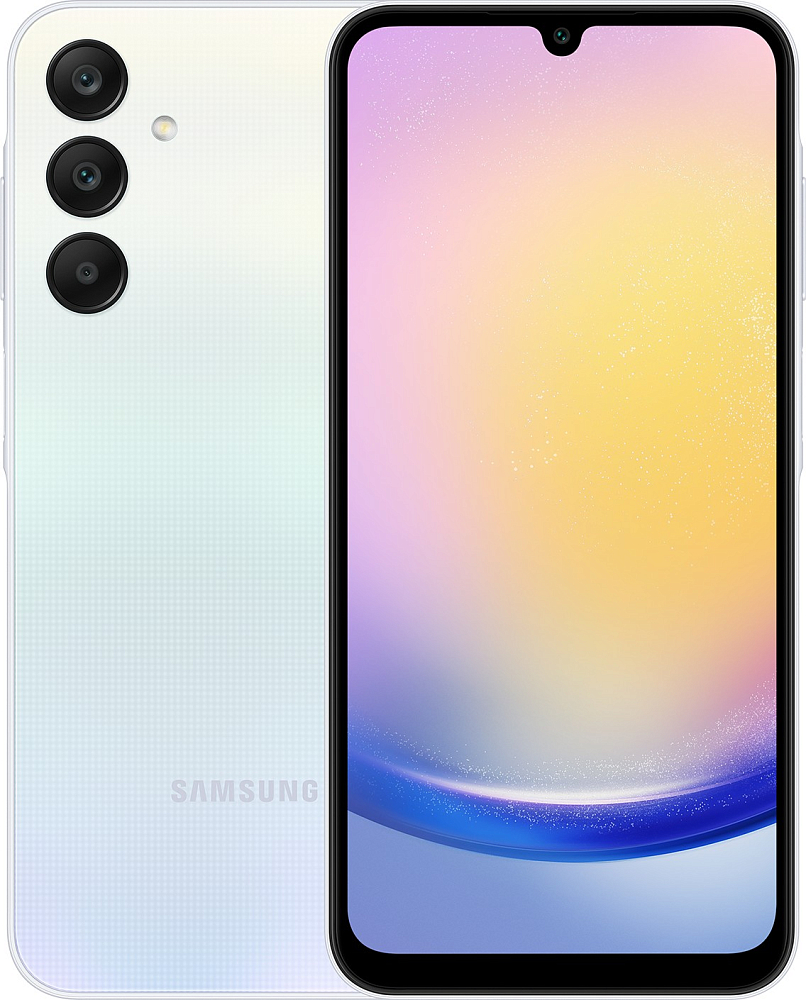 Смартфон Samsung SM-A256E Galaxy A25 256Gb 8Gb голубой моноблок 3G 4G 2Sim 6.5&quot; 1080x2340 Android 14 50Mpix 802.11 a/b/g/n/ac NFC GPS GSM900/1800