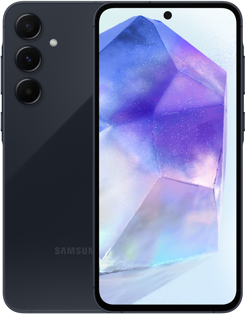 Смартфон Samsung SM-A556E Galaxy A55 5G 128Gb 8Gb темно-синий моноблок 3G 4G 2Sim 6.6&quot; 1080x2340 Android 14 50Mpix 802.11 a/b/g/n/ac/ax NFC GPS G