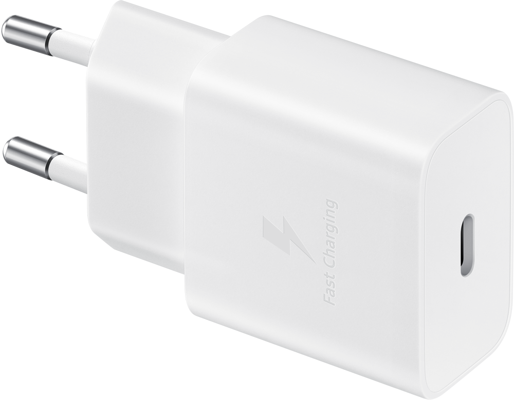 Samsung USB Type-C + дата-кабель Type-C с функцией быстрой зарядки 15W White (EP-T1510XWEGRU)