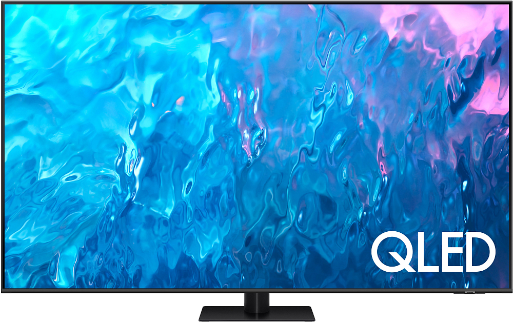 Телевизор Samsung QE75Q70CAUXRU QLED 75" серый/черный 4K Ultra HD 100Hz DVB-T DVB-T2 DVB-C DVB-S DVB-S2 USB WiFi Smart TV